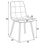 Jídelní židle, zelená, sametová látka, DCL-X7015 GRN2
