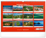 Nástěnný kalendář 2026 NOTIQUE - Panoramata Česka, 48 x 33 cm