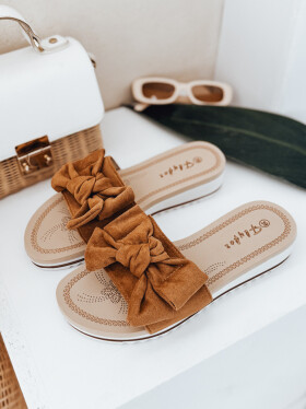 Dámské žabky ZY0996 camel - FashionStreet 39