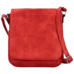 Stylová dámská koženková crossbody kabelka Haidi, červená