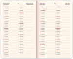 Týdenní diář A5 užší Presco Group 2024, 13 x 21 cm - Den a noc - BEZ ČEŠTINY