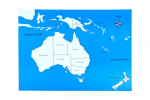 Moyo Montessori Moyo Montessori Kontrolní mapa - Australie Nová - s popisky