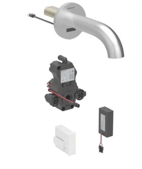 GEBERIT - Piave Elektronická umyvadlová baterie pod omítku, bateriové napájení, easy to clean, kartáčovaná nerez 116.264.SN.1