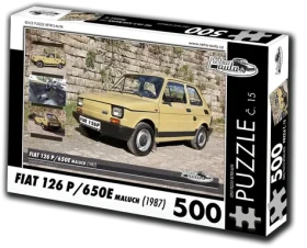 RETRO-AUTA Puzzle Fiat 126P, 650E Maluch (1987)