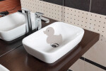 Umyvadlo na desku Vitra Shift 55x37,5 cm, bez otvoru pro baterii 4399-003-0016 4399-003-0016