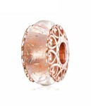 ELENYS Royal Fashion luxusní přívěsek Murano Jiskřivé kouzlo 14k růžové zlato