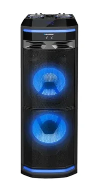 BLAUPUNKT PS11DB černá / přenosný párty reproduktor / 1200W / Bluetooth / karaoke / FM / výdrž až 23 hod (5901750503382)