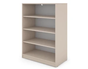 Polovysoký regál Carlos, béžový kašmír, šířka 75 cm
