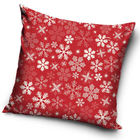 Vánoční polštářek Bílé Vločky