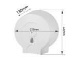 SAPHO - Zásobník na toaletní papír max. Ø 19cm, ABS, bílá 693