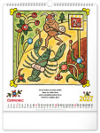 Nástěnný kalendář 2027 Notique Josef Lada – Říkadla, 30 x 34 cm