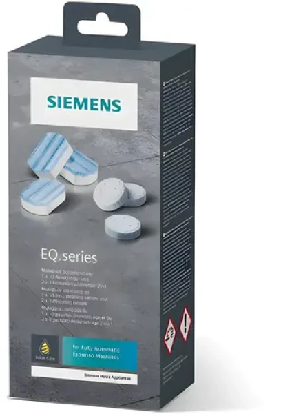 SIEMENS Čisticí a odvápňovací tablety TZ80003A / Pro řadu EQ a surpresso / 10+6 ks / 2v1 (TZ80003A)