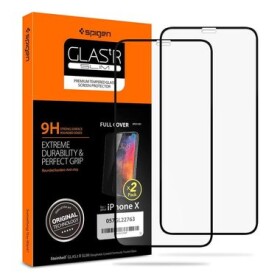 Spigen Glass FC tvrzené sklo pro Apple iPhone 11 Pro XS X černá / 2ks (057GL23120)