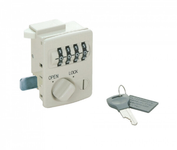 Západkový uzávěr s číselníkem, clip-on instalace DIT-19