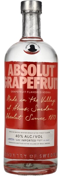 Absolut Grapefruit 40% 1 l (holá láhev)