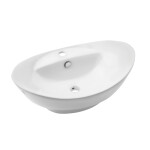 INVENA - Oval umyvadlo na desku 60 cm FEME CE-10-001-C