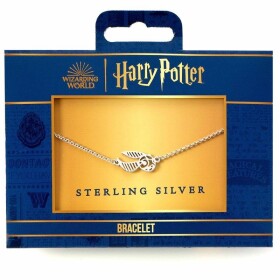 Harry Potter Stříbrný náramek - Zlatonka