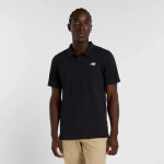 Bavlněná polokošile New Balance Pique M MT51519BK Tričko m