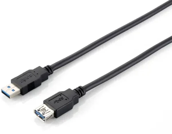 Equip černá / Prodlužovací kabel / USB-A - USB-A / 2 m / USB 3.0 (128398)
