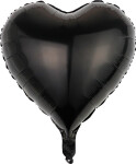Fóliový balónek Srdce černá - Moje party