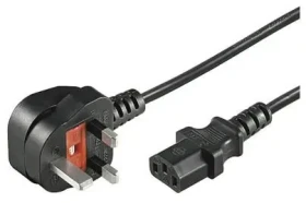 MicroConnect Power Cord UK Typ G - C13 1m černá / Anglická koncovka (PE090410)