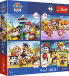 Dětské Puzzle Premium Kids Tlapková patrola 4x88 dílků