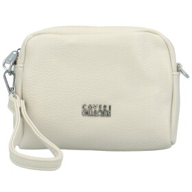 Stylová dámská mini koženková crossbody kabelka Fehmi, krémová