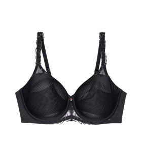Dámská podprsenka Wild Azalea Florale W01 - BLACK - černá 0004 - TRIUMPH BLACK 85E