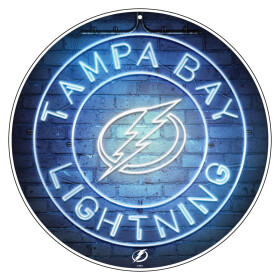 Mustang Cedule Tampa Bay Lightning NHL 22" Round Neon De