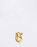 Maria Black Whirl Huggie Gold PAIR Gold