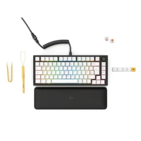 Glorious GMMK Pro Black Slate 75% TKL černá / herní klávesnice / mechanická / spínače Fox / RGB / UK Layout (GLO-GMMK-P75-FOX-ISO-B-UK)