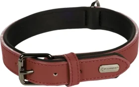 Flamingo Binti Kožený obojek s neoprenem červená M/L (FLA-519241)