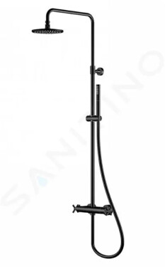 STEINBERG - 250 Sprchový set s termostatem, průměr 200 mm, matná černá 250 2721 S