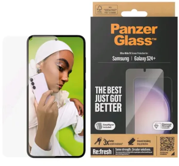 PanzerGlass UWF Ochranné sklo pro Samsung Galaxy S24+ / Instalační set (7351)