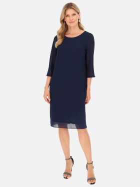 Potis & Verso Woman's Dress Dalia Navy Blue