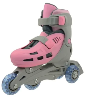 Rulyt Triskate Basic růžová / Dětské kolečkové brusle / vel. S (31-34) / 4 kolečka / nastavitelné (TRISKAT13.2-S)