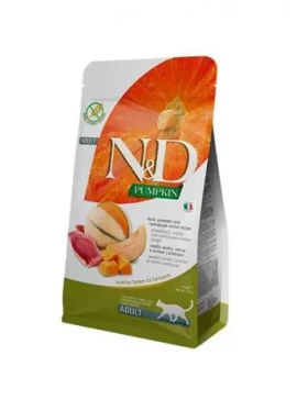 Farmina ND Pumpkin Cat Duck Cantaloupe Adult 1,5 kg / Granule pro dospělé kočky / bez obilovin / GMO free / bez lepku