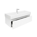 Koupelnová skříňka s baterií a umyvadlem SAT Evolution 98x30x44,8 cm bílá mat SATEVO100WMU2BA SATEVO100WMU2BA