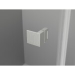 MEXEN/S - Lunar sprchový kout dveře křídlové levá 90 x 70, transparent, nikl kartáčovaný 834-090-070-97-00-L