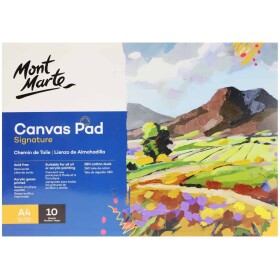Mont Marte blok s šepsovaným malířským plátnem A4 280 g/m2 10 listů