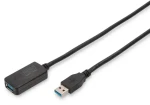 Digitus USB 3.0 5 m černá / Prodlužovací kabel / Aktivní / USB-A (DA-73104)