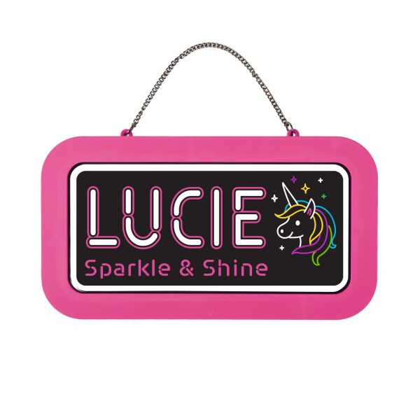 Neonová cedulka se jménem - Lucie - Albi