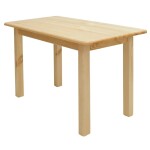 KLASA-NÁBYTEK.cz Jídelní stůl JSBO obdélníkový borovice ROZMĚR: (š/h/v) 75 cm