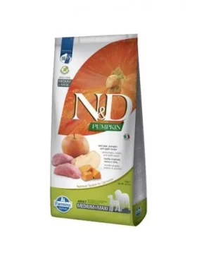 ND Pumpkin Dog GF Wild Boar Apple Adult 2,5 kg / Krmivo pro dospělé psy / Medium Maxi plemena