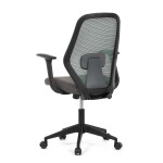 Židle kancelářská, látka zelená, houpací mechanismus, kolečka pro tvrdé povrchy