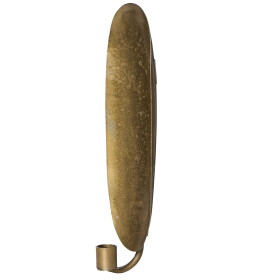Ib Laursen Nástěnný svícen Metal Antique Gold, zlatá barva, kov