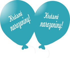 Balónek tyrkysový Krásné narozeniny! Balonky.cz Balónek tyrkysový Krásné narozeniny! Balonky.cz