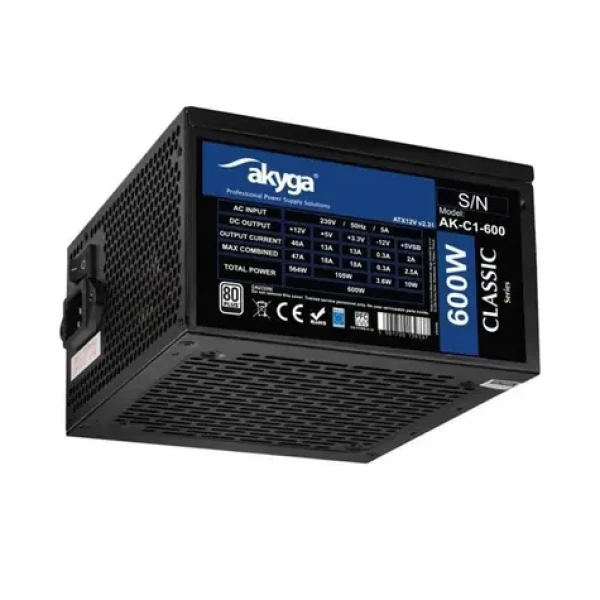Akyga AK-C1-600 Classic / Zdroj / 600 W / 80 Plus / ATX 2.31 (AK-C1-600)