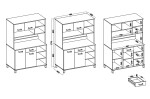 Buffet Linda 120 Barva korpusu: Antracit