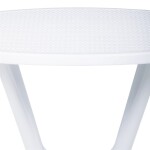 Stůl jídelní, bílý plast